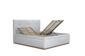 Dvojlôžko Dalia v rozmere 180x200 cm, v poťahu Loft 1, ukážka polohovania roštu