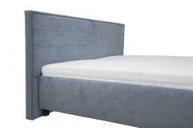 Dvojlôžko Oliver v rozmere 160x200 cm, v poťahu Enjoy 22 Anthra, detail čela