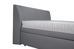 Dvojlôžko Hellen v rozmere 180x200 cm, v poťahu Loft Grey, detail čela 