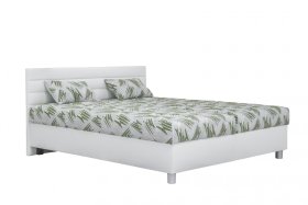 Dvojlôžko Spa v rozmere 180x200 cm, v poťahu Loft 1 a Farad 45, s vankúšikmi v poťahu Farad 45