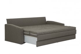 Rozkladacia pohovka Vision v poťahu Arte 3 Sand rozložená do maximálnej polohy 160x200 cm (veľkosť plochy na ležanie dvojlôžka)