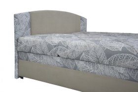 Dvojlôžko Kappa v rozmere 180x200 cm, v poťahu Milano 9110 a Serena 1, detail čela