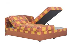 Dvojlôžko Kappa v rozmere 180x200 cm, v poťahu Microsuede 12 a Tamara 9, ukážka polohovania