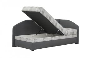 Turi do pravého rohu v poťahu Milano 9000 / Kristen 8057-2, úložný priestor