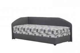 Válenda Turi v rozmere 90x200 cm, v poťahu Milano 9000 a Kirsten 8057-11, ľavý roh