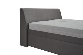 Dvojlôžko Merkúr v rozmere 180x200 cm, v poťahu Prima 13 Grey, detail čela 