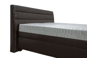 Dvojlôžko Verona v rozmere 180x200 cm, v poťahu Tunis Brown, detail čela