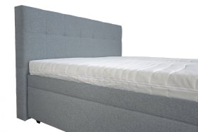 Boxspring Samba v rozmere 180x200 cm, v poťahu Gusto 72, detail čela