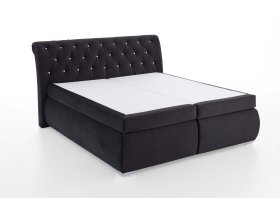 Boxspring Cheryl v rozmere 180x200 cm, v poťahu Derby 9025 Black