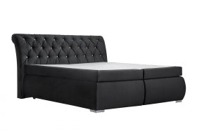 Boxspring Cheryl v rozmere 180x200 cm, v poťahu Derby 9025 Black