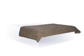 Obojstranná dekoračná prikrývka v kombinácii látok Nero Grey / Alfa Stone