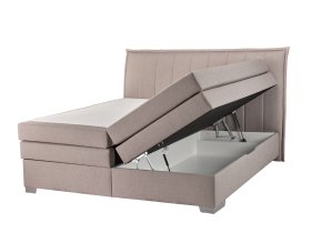 Boxspring Arthur v rozmere 180x200 cm, v poťahu Arte 2 Beige, ukážka úložného priestoru