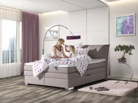 Boxspring Arthur v rozmere 180x200 cm, v poťahu Arte 2 Beige, interiér