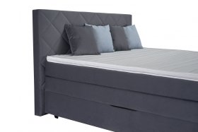 Boxspring Atika v rozmere 180x200 cm, v poťahu Amore 32, detail čela 
