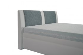 Dvojlôžko Zina v rozmere 180x200 cm, v poťahu Loft 1 a Gusto 72, detail čela 