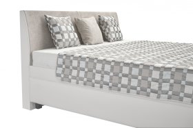 Dvojlôžko Quarto v rozmere 180x200 cm, v poťahu Loft 1 a Matrix 2, detail čela 