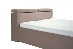 Dvojlôžko Ardea v rozmere 180x200 cm, v poťahu Amore 25 Beige, detail čela 