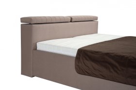 Dvojlôžko Ardea v rozmere 180x200 cm, v poťahu Amore 25 Beige, detail čela 