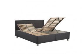 Dvojlôžko Oregon v rozmere 180x200 cm, v poťahu Malmö New 95, ukážka polohovania roštu