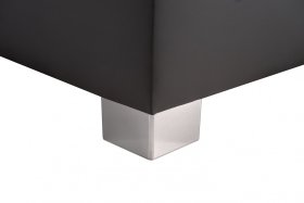 Dvojlôžko Juve v rozmere 180x200 cm, v poťahu Loft Grey a Prima 13 Grey, detail nožičky 