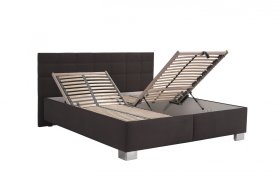 Dvojlôžko Olívia v rozmere 180x200 cm, v poťahu Salina 4004, ukážka polohovania roštu