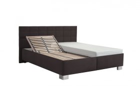 Dvojlôžko Olívia v rozmere 180x200 cm, v poťahu Salina 4004, ukážka polohovania roštu