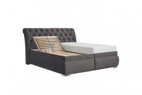 Dvojlôžko Debbie v rozmere 180x200 cm, v poťahu Riviera 95, ukážka polohovania roštu