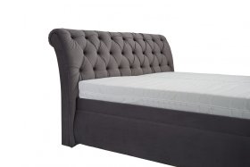 Dvojlôžko Debbie v rozmere 180x200 cm, v poťahu Riviera 95, detail čela 