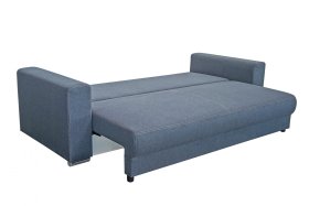  Pohovka Genf v látke Enjoy 22 Anthra, rozloženie k spánku