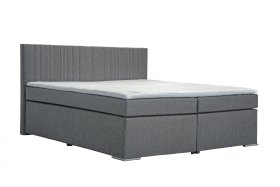 Boxspring Ludwig v rozmere 180x200 cm, v poťahu Toledo Grey, s topperom