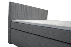 Boxspring Ludwig v rozmere 180x200 cm, v poťahu Toledo Grey, detail čela
