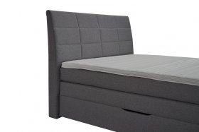 Boxspring Bonny v rozmere 180x200 cm, v poťahu Malmö New 90, s topperom, detail čela