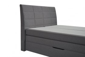 Boxspring Bonny v rozmere 180x200 cm, v poťahu Malmö New 90, detail čela