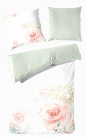  Bavlnené saténové obliečky, kvetinový vzor