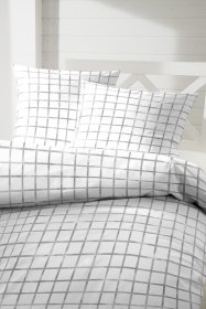 Obliečky z bavlneného Perkál, kockovaná