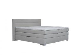  Boxspring Doria v látke Bravo 2 Nature, s topperom