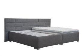 Rodinná posteľ Family bed v rozmere 280x220 cm, v poťahu Crown 18 DK. Grey, bez matraca