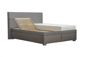 Dvojlôžko Lemur v rozmere 160x200 cm, v poťahu Pure 1 a Ottawa Grey, ukážka polohovania roštu