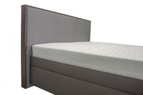 Dvojlôžko Lemur v rozmere 160x200 cm, v poťahu Pure 1 a Ottawa Grey, detail čela 