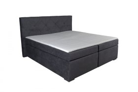 Boxspring Jasmin v rozmere 180x200 cm, v poťahu Matrix 17, s topperom