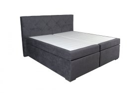 Boxspring Jasmin v rozmere 180x200 cm, v poťahu Matrix 17, s topperom