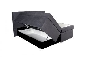 Boxspring Jasmin v rozmere 180x200 cm, v poťahu Matrix 17, ukážka úložného priestoru