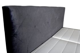 Boxspring Jasmin v rozmere 180x200 cm, v poťahu Matrix 17, detail čela