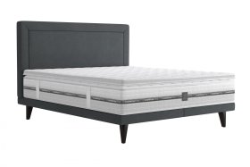 Dvojlôžko Tania v rozmere 180x200 cm, v poťahu Savoy 94 DK. GR., s topperom