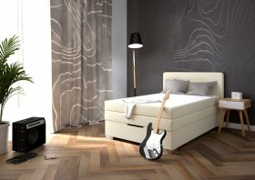 Boxspring Maria v rozmere 140x200 cm, v poťahu Loft 2, interiér