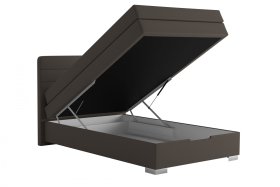 Boxspring Maria v rozmere 140x200 cm, v poťahu Loft Coffee, ukážka úložného priestoru