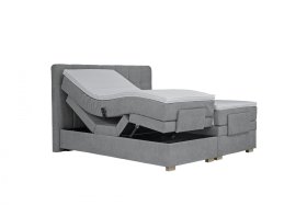 Boxspring Samara v rozmere 180x200 cm, v poťahu Enjoy 7, ukážka polohovania, s topperom