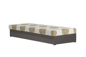 Válenda Hermine v rozmere 80x200 cm, v poťahu Paris 70050-10 a Alcone 6 Stone 