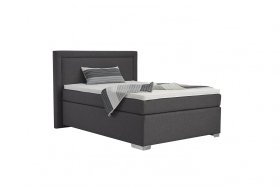 Jednolôžko Sammy v rozmere 90x200, v poťahu Arte 13, prehoz a vankúšik