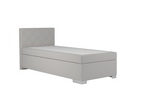 Boxspring Andy v rozmere 90x200 cm, v poťahu Enjoy 21 Grey, bez toppera